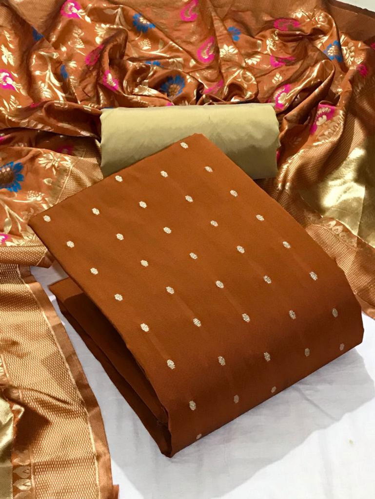 Tapatta Silk Booti 2 Heavy Tapata Silk Festive Wear Dress Material